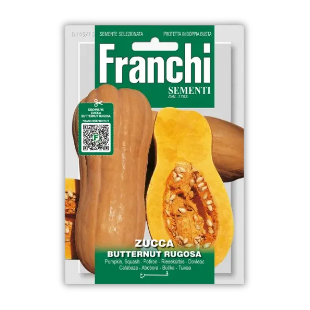 Buča Butternut Rugosa – sladko rumeno-oranžno meso