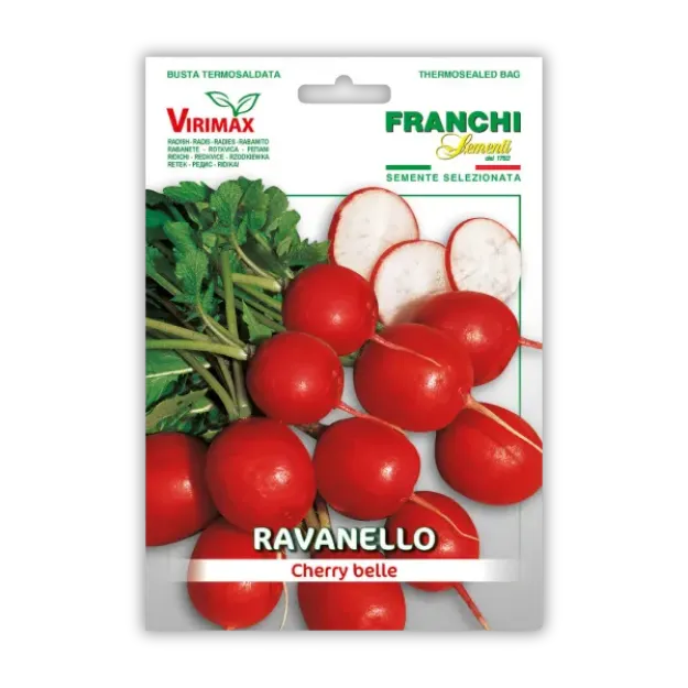 Redkvica Cherry Belle med rastjo na zelenjavnem vrtu