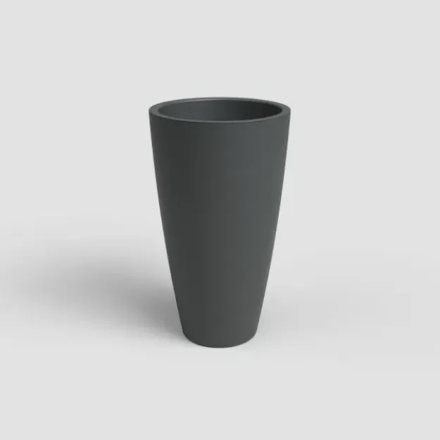 Visok cvetlični lonec Havana Natural - črn