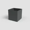 Minimalistični lonec Oslo - moderni nordijski dizajn v antracit barvi
