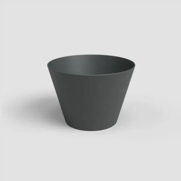 Minimalistična skleda Porto - antracit črna za eleganten notranji dekor