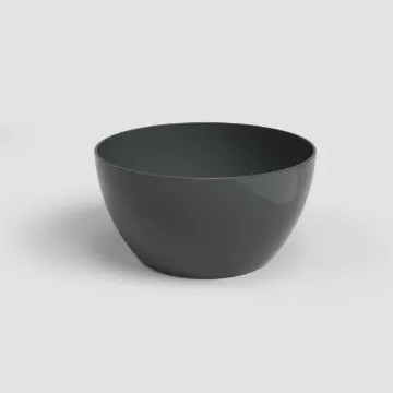 San Remo Glossy cvetlična skleda - antracit črna in prefinjen sijaj za sodoben dekor San Remo Glossy cvetlična skleda - antracit črna in prefinjen sijaj za sodoben dekor