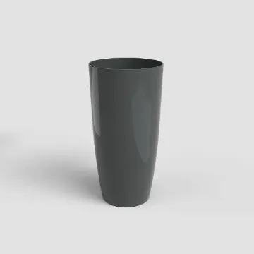 Visok cvetlični lonec Santorini - antracit črn Visok cvetlični lonec Santorini - antracit črn