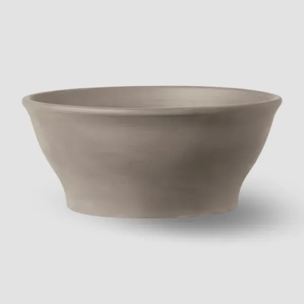terracotta cvetlična skleda Ciotola Liscia - v barvi črne gline