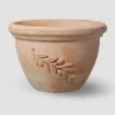 Tradicionalna terracotta Galestro - cvetlični skleda z olivnim motivom