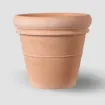 terracotta cvetlični lonec Doppio Bordo