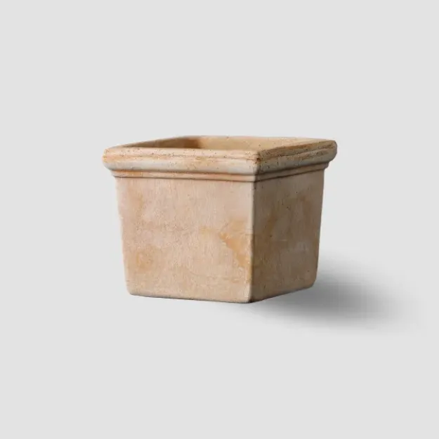 Mini pravokoten lonček Quadro Siena - tradicinalana terracotta Galestro