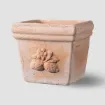 Tradicionalan terracotta lonec Quadro Sicilia - z motivom limone