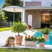 Tradicionalan terracotta lonec Quadro Sicilia - z motivom limone