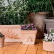 Tradicionalan terracotta lonec Quadro Sicilia - z motivom limone