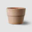Tradicionalna terracotta mini cvetlični lonček Liscio Siena