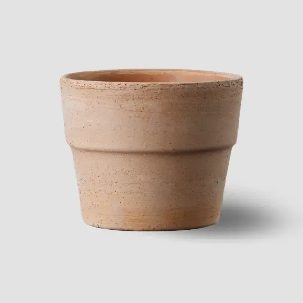 Tradicionalna terracotta mini cvetlični lonček Liscio Siena