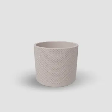 Pikčasti keramični lonček Evi - topla siva sijaj Pikčasti keramični lonček Evi - topla siva sijaj