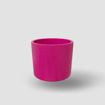 Pikčasti keramični lonček Evi - roza sijaj Pikčasti keramični lonček Evi - roza sijaj