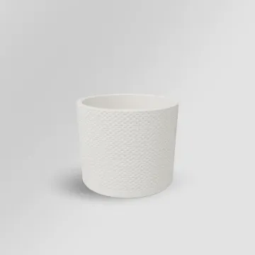 Pikčasti keramični lonček Evi - vanilija sijaj Pikčasti keramični lonček Evi - vanilija sijaj