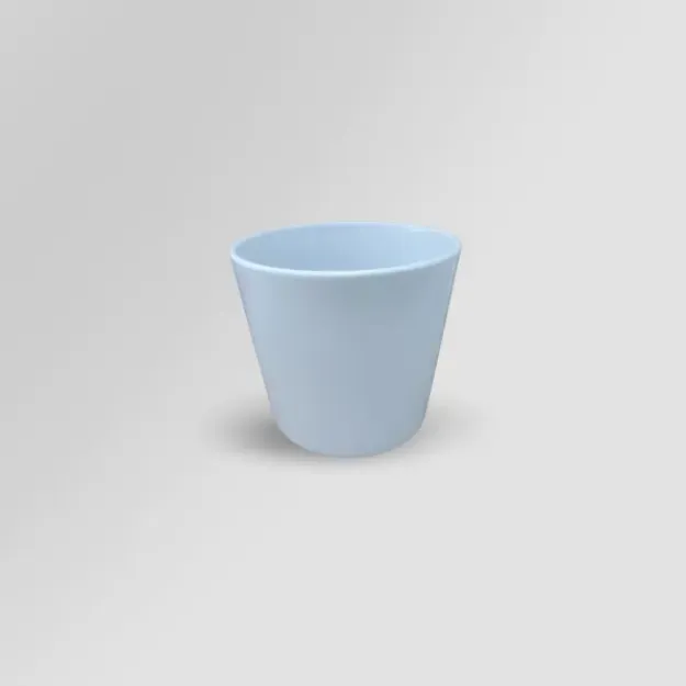 Keramični lonček Lina - hladna siva sijaj