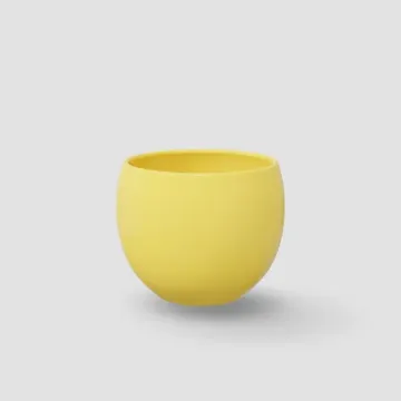 Okrogel keramični lonček Lisa - limona sijaj Okrogel keramični lonček Lisa - limona sijaj