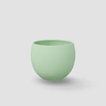 Okrogel keramični lonček Lisa - mint zelena sijaj Okrogel keramični lonček Lisa - mint zelena sijaj