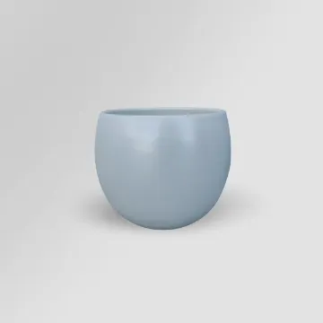 Okrogel keramični lonček Lisa - smetana sijaj Okrogel keramični lonček Lisa - smetana sijaj