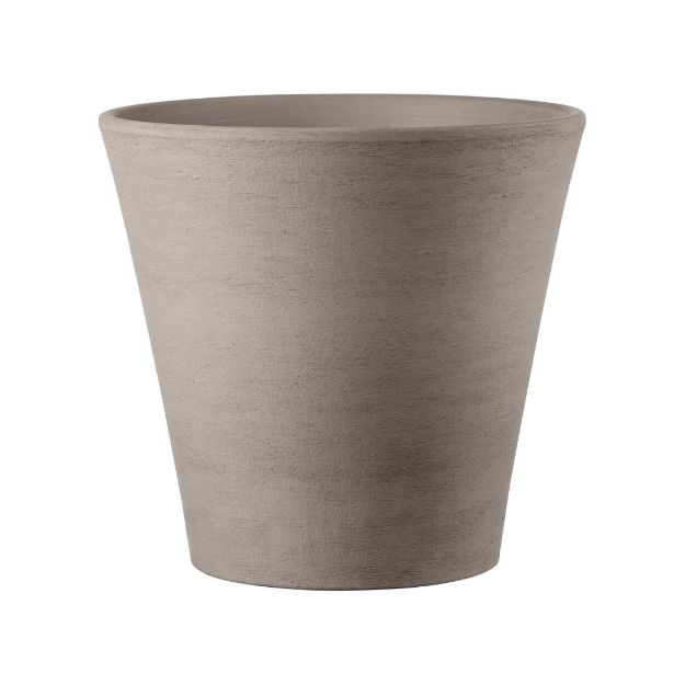 Slika Glinen cvetlični lonec DEROMA PRIMITIVO GRAFITE