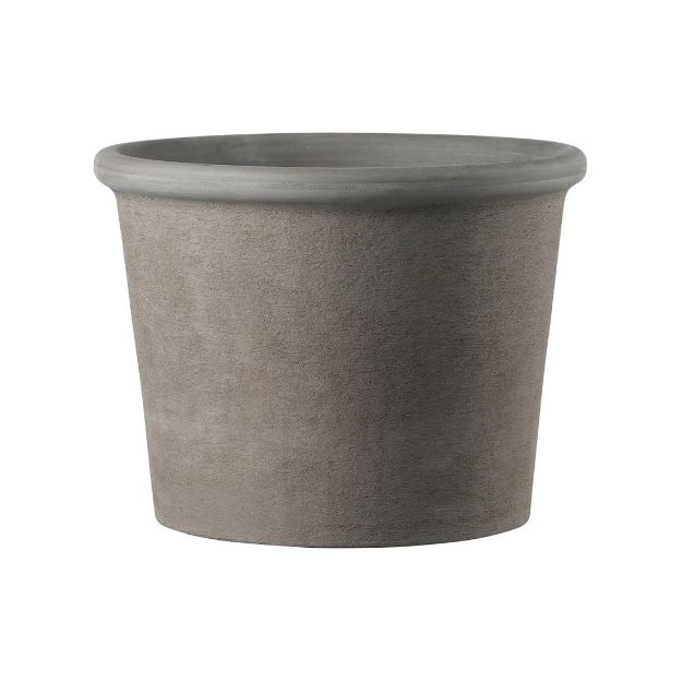 Slika Glinen cvetlični lonec PRIMITIVO GRAFITE
