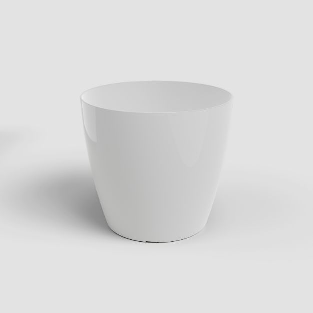 Slika Okrasni cvetlični lonec SAN REMO - bela sijaj