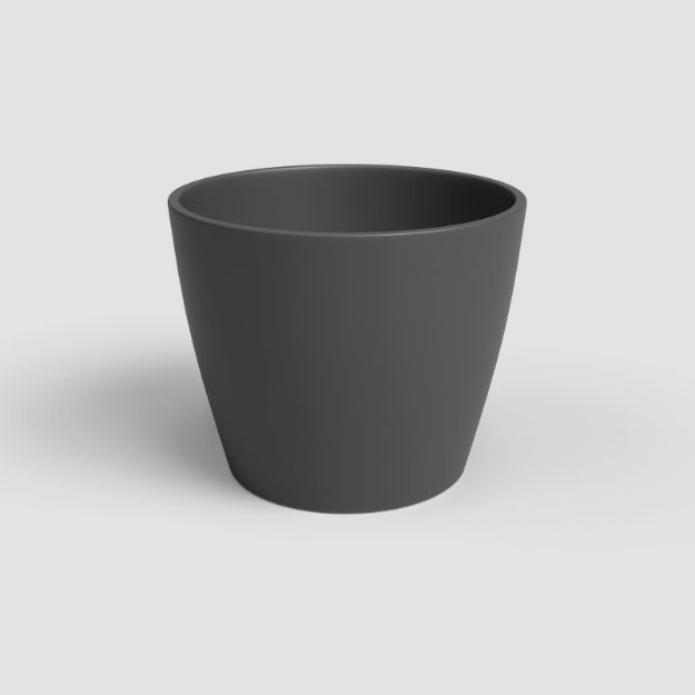 Slika Okrasen cvetlični lonec NUBIA - antracit