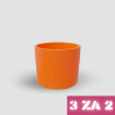 Slika 3 ZA 2: Pikčasti keramični lonček Evi - mandarina oranžna sijaj