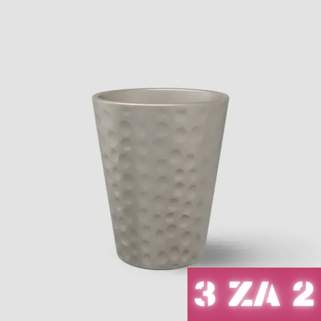 Slika 3 ZA 2: Pikast keramičen lonček Linda - šampanjec odtenek