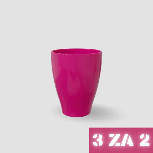 Slika 3 ZA 2: Okrasni lonček Carly - keramika roza sijaj
