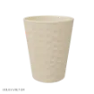 Keramičen cvetlični lonec v biserno smetana barvi s sijajem višine 16.7 cm