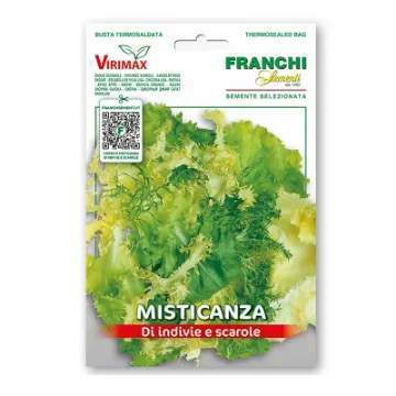 Mešanica sort semen Endivije Sprednja stran embalaže semen mešanih sort endivije