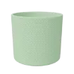 Okrogel okrasen cvetlični lonec EVi v mint barvi