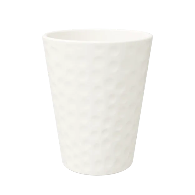 Okrasen keramičen lonec Linda - smetana sijaj velik