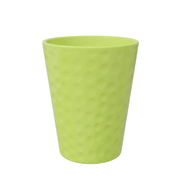 Okrasen keramičen lonec Linda - pastelno zelena sijaj