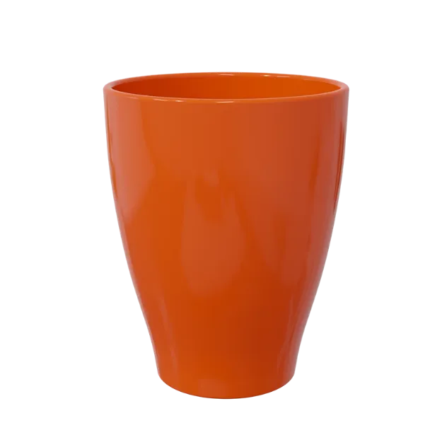 Okrasni lonček Carly - keramika -oranžna