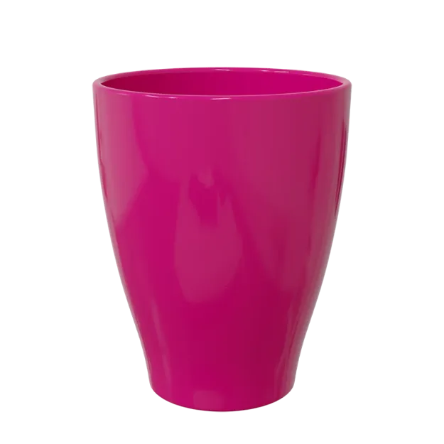 Okrasni lonček Carly - keramika roza sijaj