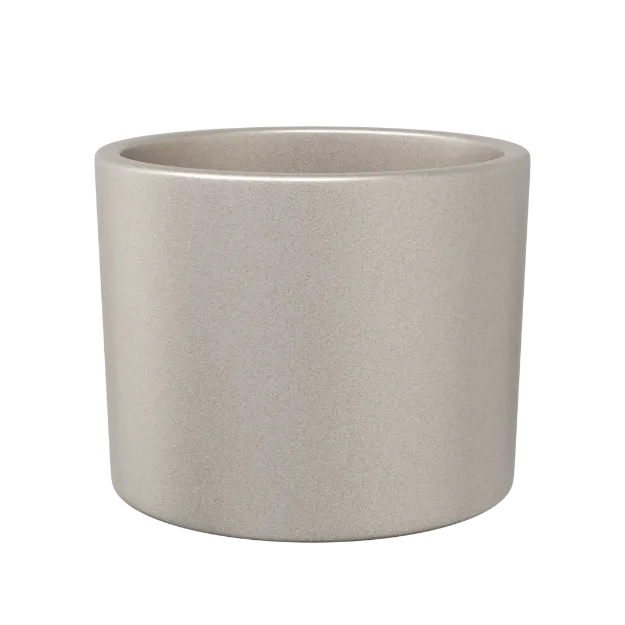 Okrasen cvetlični lonec Eva - srebrno-bež