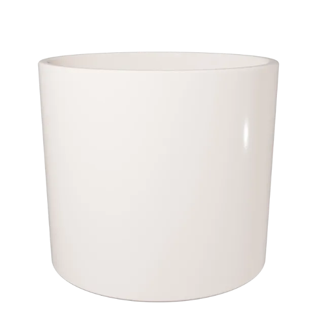 Okrasen cvetlični lonec Eva - smetana sijaj - kermaika prazen lonec