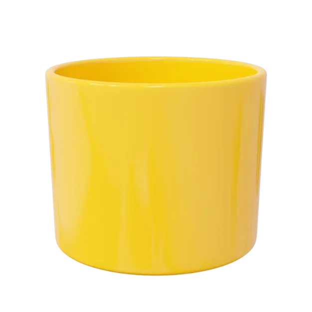 Okrasen cvetlični lonec Eva - rumena sijaj