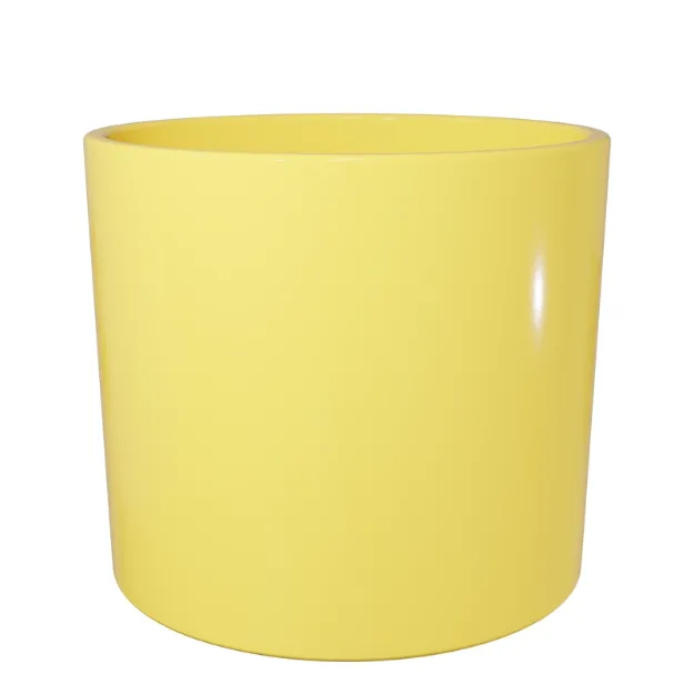 Okrasen cvetlični lonec Eva  - rumena sijaj