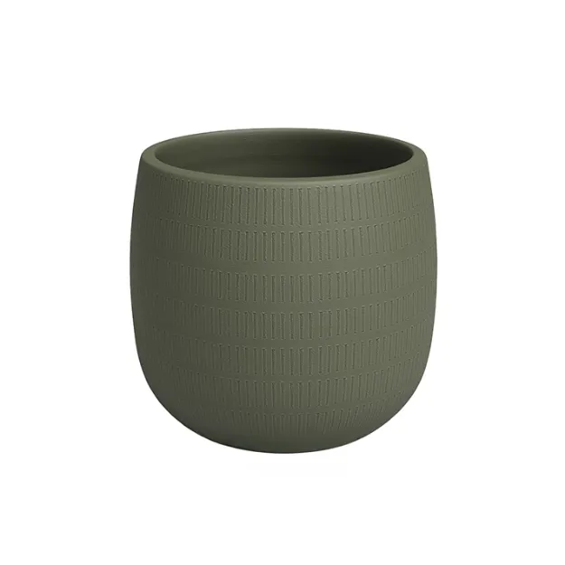 Okrasni cvetlični lonec Aura - zelena