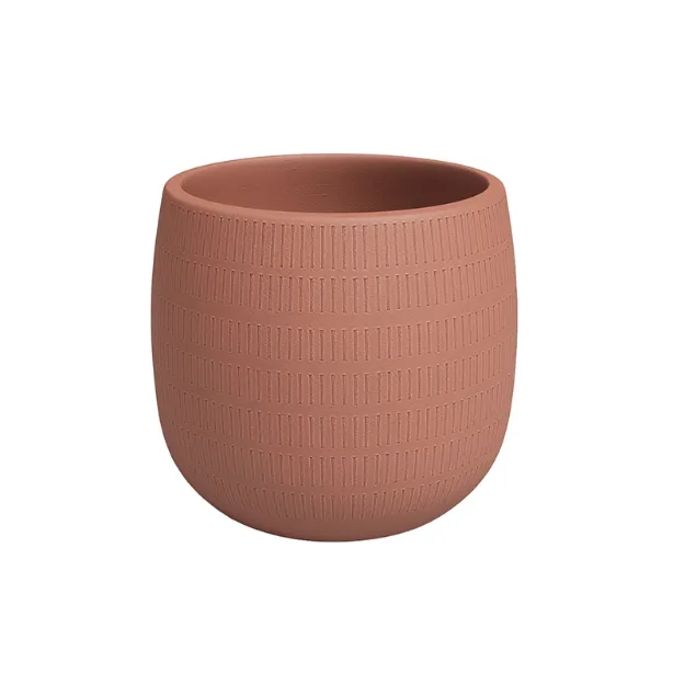 Okrasni cvetlični lonec Aura - opečna