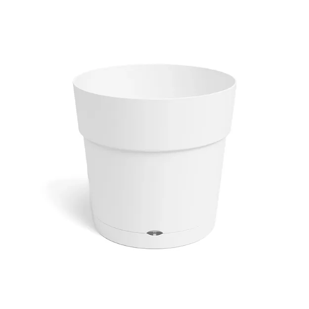 Okrasni cvetlični lonec CAPRI WIDE, bela