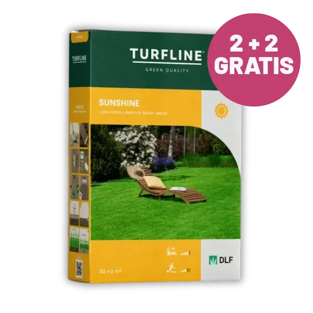 Embalaža semen za travo za sončna območja na zelenici