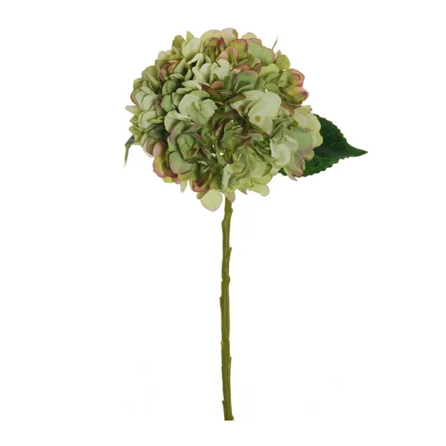 Umetna hortenzija Juliet zeleno vijolična 50 cm dekorativno umetno cvetje