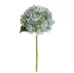 Umetna hortenzija Juliet v Autumn Light Blue barvi z velikim bogatim cvetom, realističnimi listi in dolžino 50 cm za elegantno dekoracijo doma ali poslovnega prostora.