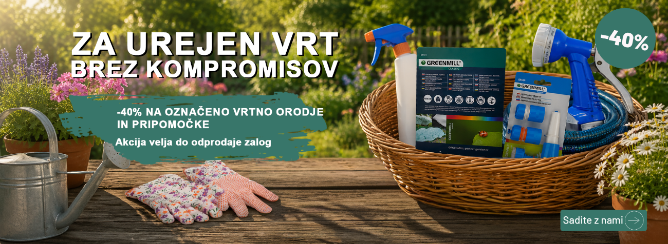 -40% na označeno vrtno orodje