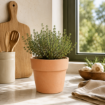 Amália Wide Pot terakota cvetlični lonec