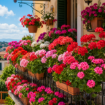 geranije cel balkon